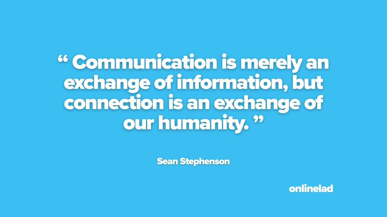 communication vs connection